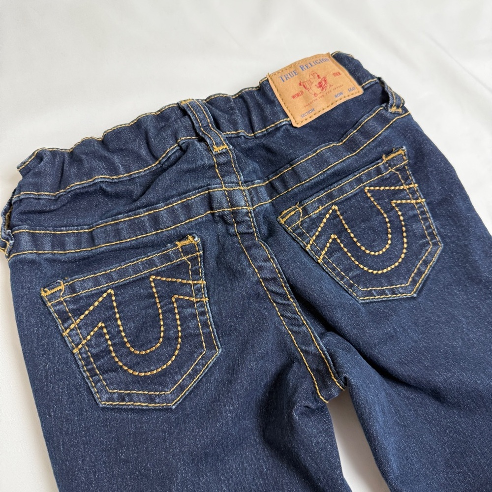 NWOT True Religion dark wash straight leg denim jeans 4T